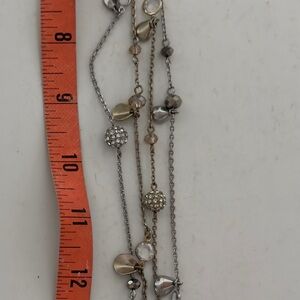 Elegant 19” Silver and Gold Women's Necklace